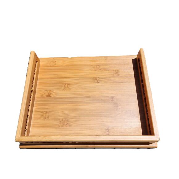 Genuine Bamboo Lattice Desktop Document Stacking Tray - Picture 4 of 10